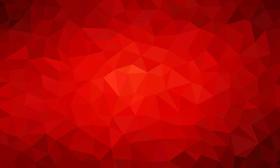 Wall Mural - low poly background red 1