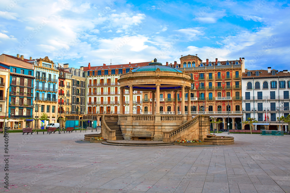 FotoMural Pamplona Navarra Spain plaza del Castillo square - ref ...