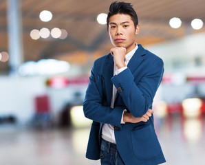 chinese man standing