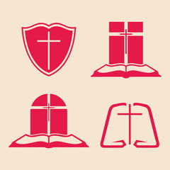 Set of church logos