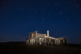 Fototapeta Na sufit - Star Trails Night Photography Abandoned Building