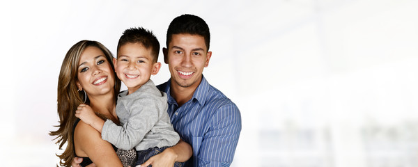 Wall Mural - Hispanic Family Together