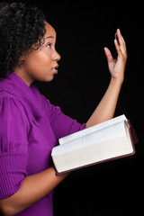 Wall Mural - Woman Worshipping God