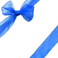 Canvas Print - Blue ribbon