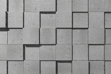 Wall Mural - textured stone cubes