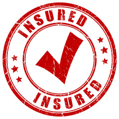 Wall Mural - insured rubber stamp