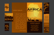 Africa travel design template