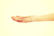 © Piotr Marcinski - Female hand holding copy space