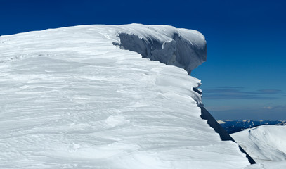 Winter mountain top.