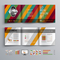 Wall Mural - Brochure Template Design