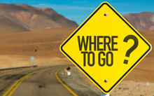 Where To Go? Sign On Desert Road