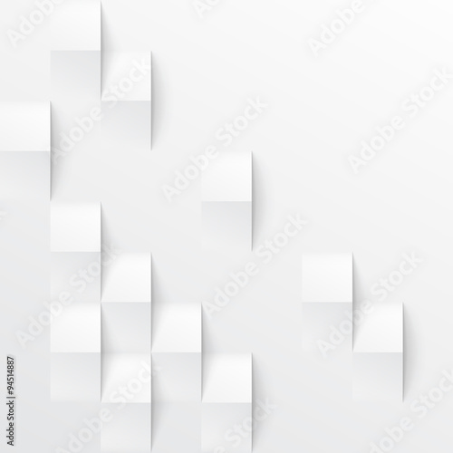 Nowoczesny obraz na płótnie White seamless geometric texture