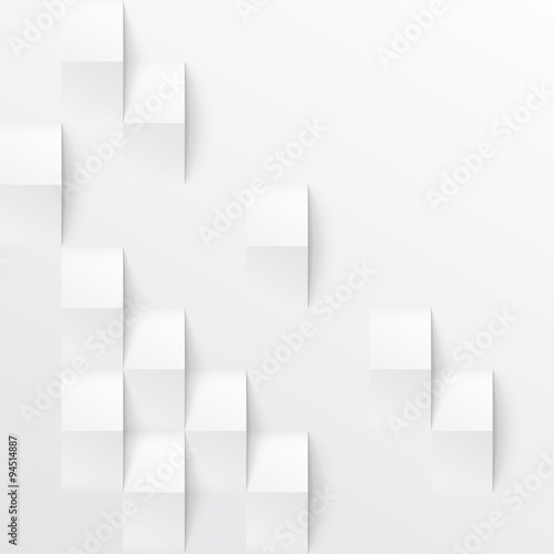 Naklejka - mata magnetyczna na lodówkę White seamless geometric texture