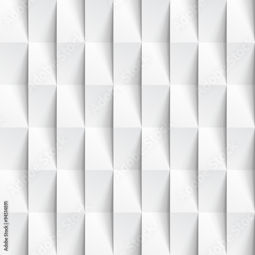 Naklejka dekoracyjna White seamless geometric texture