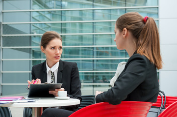 Canvas Print - job interview