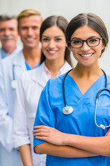 Canvas Print - Doctors in hospital