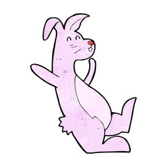  cartoon pink bunny