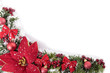 Christmas border with copy space