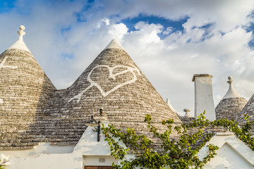 The Trulli houses of Alberobello in Apulia in Italy