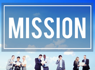 Sticker - Mission Target Plan Motivation Organization Concept