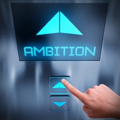 Wall Mural - Ambition business elevator