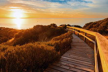 Landscape of South Australia. Hallett Cove at sunset.
