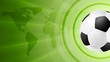 © saicle - Green anstract soccer sport background with ball