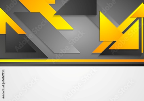 Obraz w ramie Abstract tech corporate background