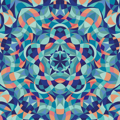 Kaleidoscope geometric colorful pattern. Abstract background. Vector illustration