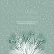 Christmas holiday card. snowflakes and branches. Vector design.
