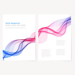 Canvas Print - Abstract template color flyer