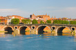 Cityscape of Toulouse in summer