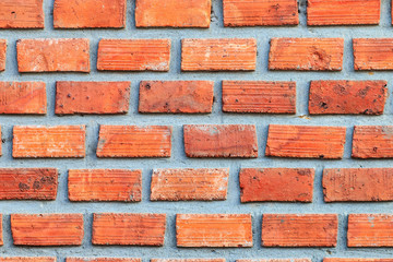 Red brick wall seamless Vector illustration background - texture pattern for continuous replicate