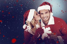 Composite Image Of Young Festive Couple