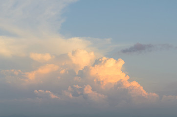 Wall Mural - colorful cloud and blue sky before sunset