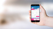 © MclittleStock - mobile app air tickets on user´s hand