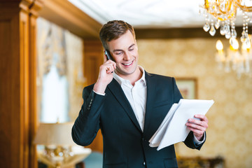 Concept for businessman in expensive hotel