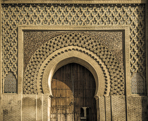 Canvas Print - Ancient gates in Meknes, Morocco