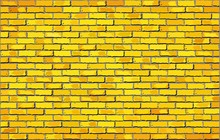 Yellow Brick Wall, 
Retro Yellow Brick Wall Vector, 
Seamless Realistic White Brick Wall, 
Brick Wall Background, 
Abstract Vector Illustration
