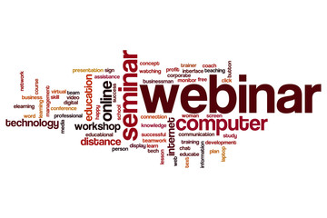 Poster - Webinar word cloud concept