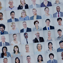 Sticker - Group of Multiethnic Diverse Business People Concept