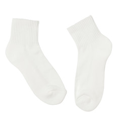 Wall Mural - White Socks isolated on white background