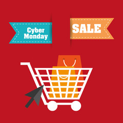 Canvas Print - Cyber monday design 