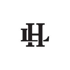Letter L and H monogram logo