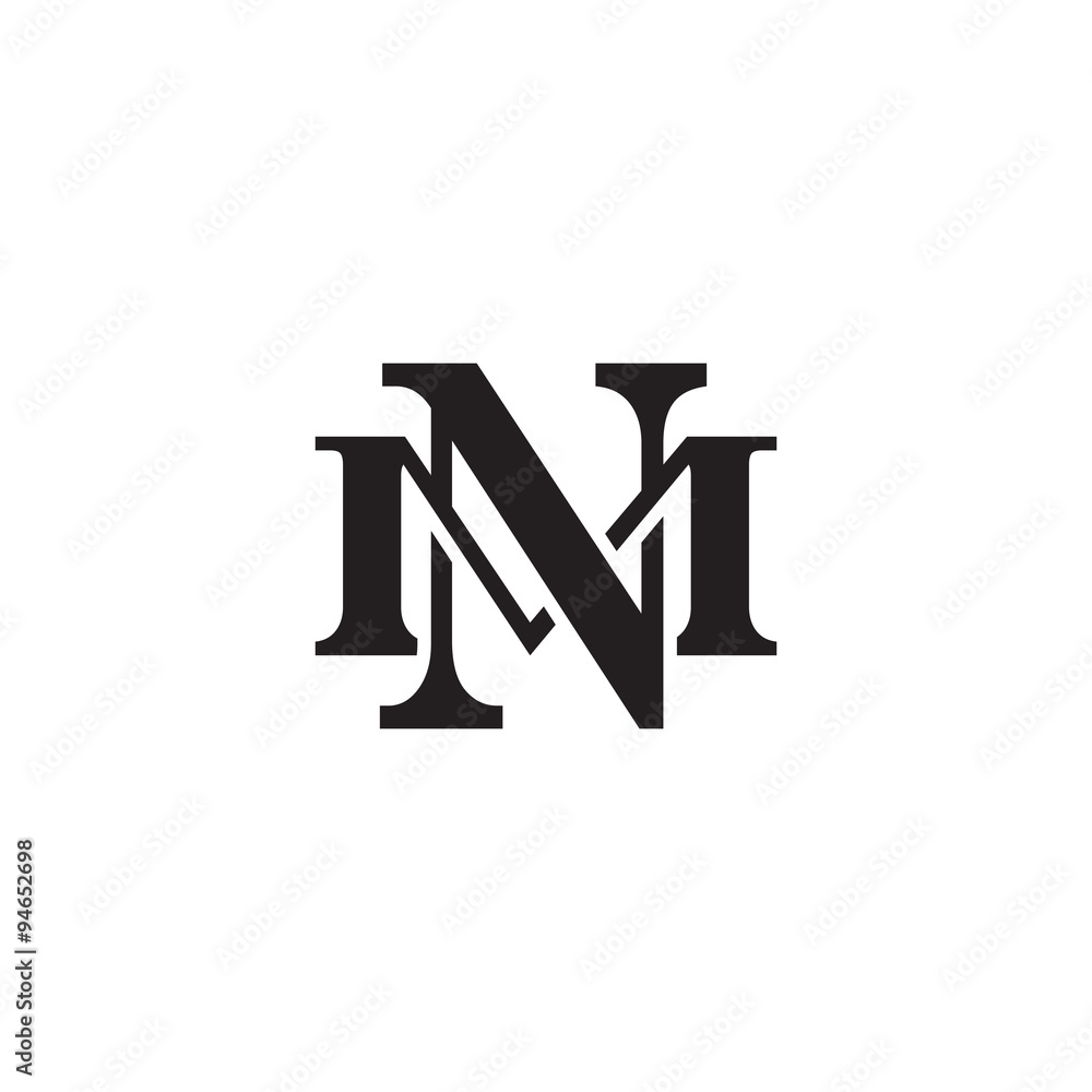 Letter M and N monogram logo Stock Vector | Adobe Stock 