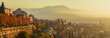 Panorama di Bergamo dalle mura di città alta