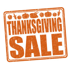 Wall Mural - Thanksgiving Sale stamp