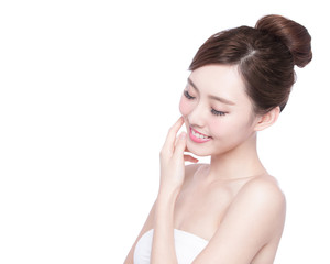 Sticker - beautiful Skin care woman Face