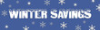 Christmas and winter sale deals web banner savings 