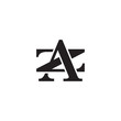 Letter Z and A monogram logo